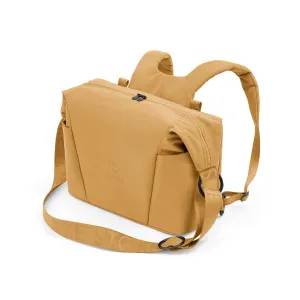 Stokke Xplory X Changing Bag, Golden Yellow - Doubles As Shoulder Bag or Backpack - Includes Foldable Changing Mat - UPF 50 , Water Repellent, Easy to Clean