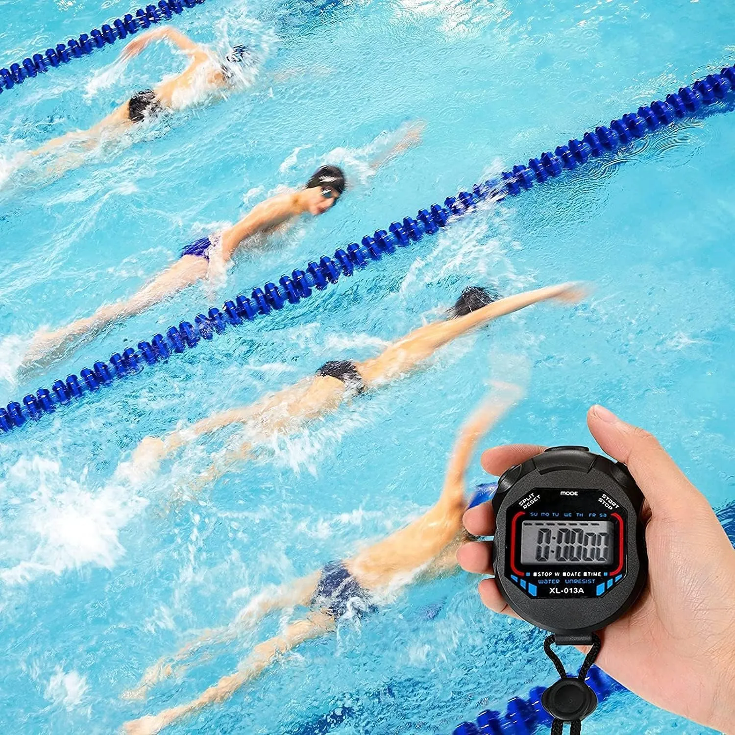 Stopwatch Digital Stopwatch,Sport Stop Watch,Large Display Stopwatch,Stopwatch Digital Handheld Multi-Function Professional Electronic Chronograph Sports Stopwatch Timer Stop Watch (8)