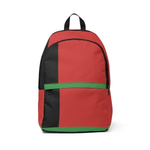 Stripped Green Red Waterproof Backpack Black Problem-free return Fashion Intelligent