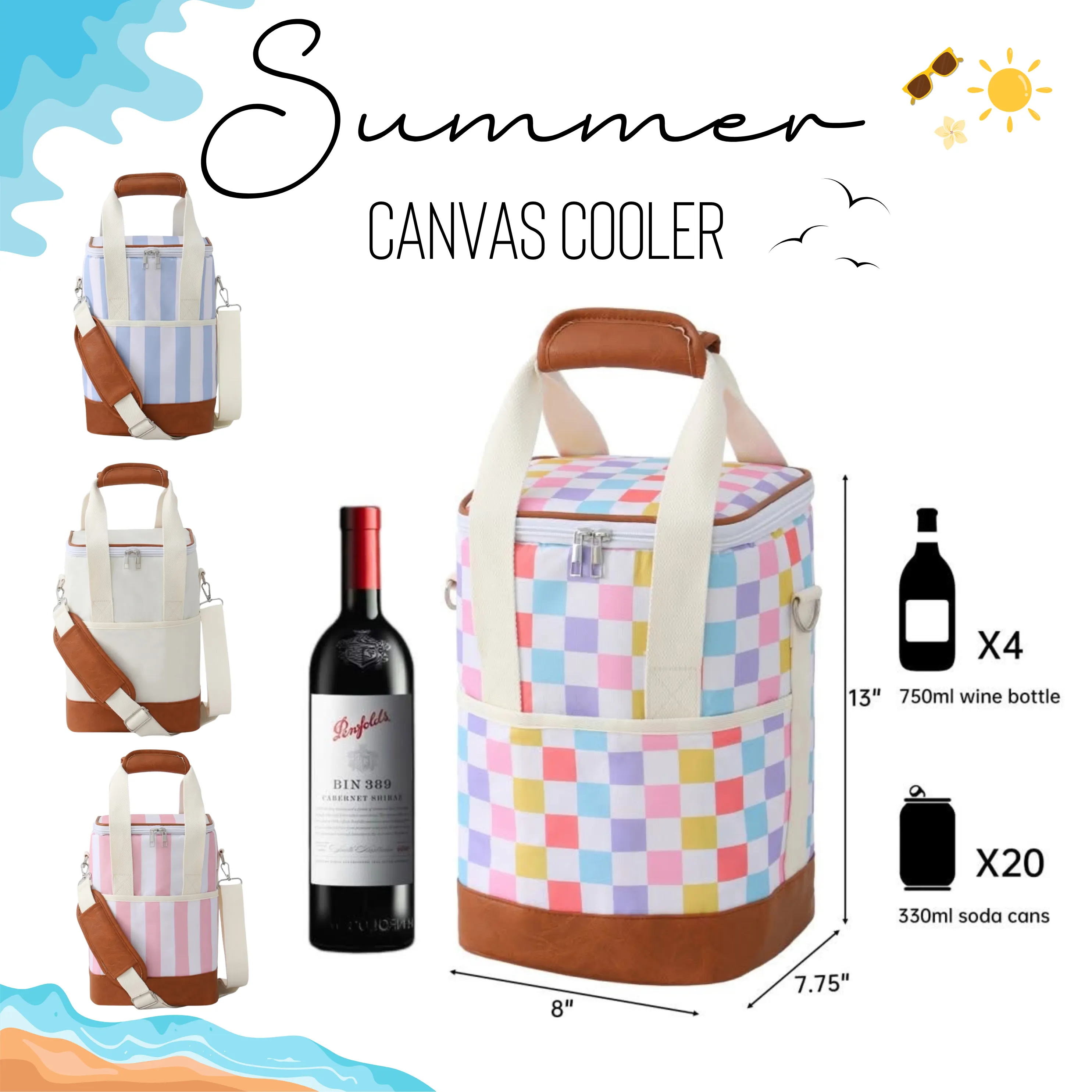 Summer - Canvas Cooler