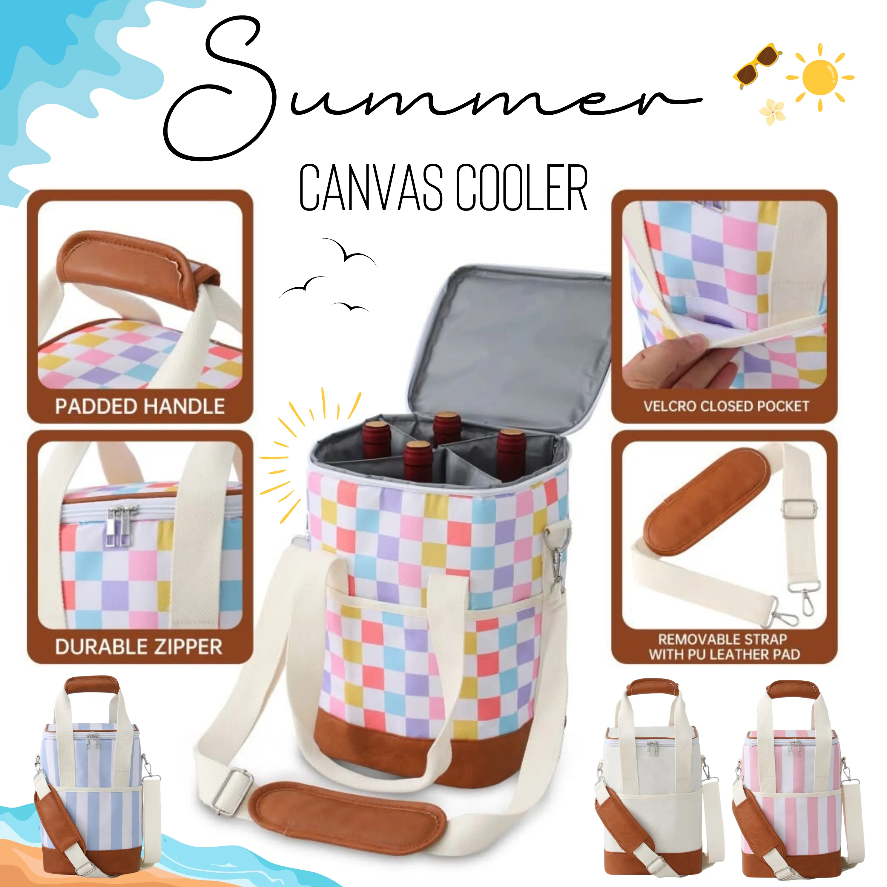 Summer - Canvas Cooler