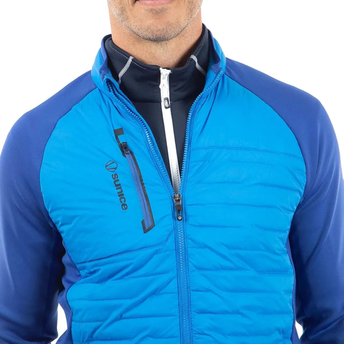 Sunice Performance Apparel - Hamilton Men’s Windproof Full Zip Ultra-Lightweight Water Repellent Thermal Jacket