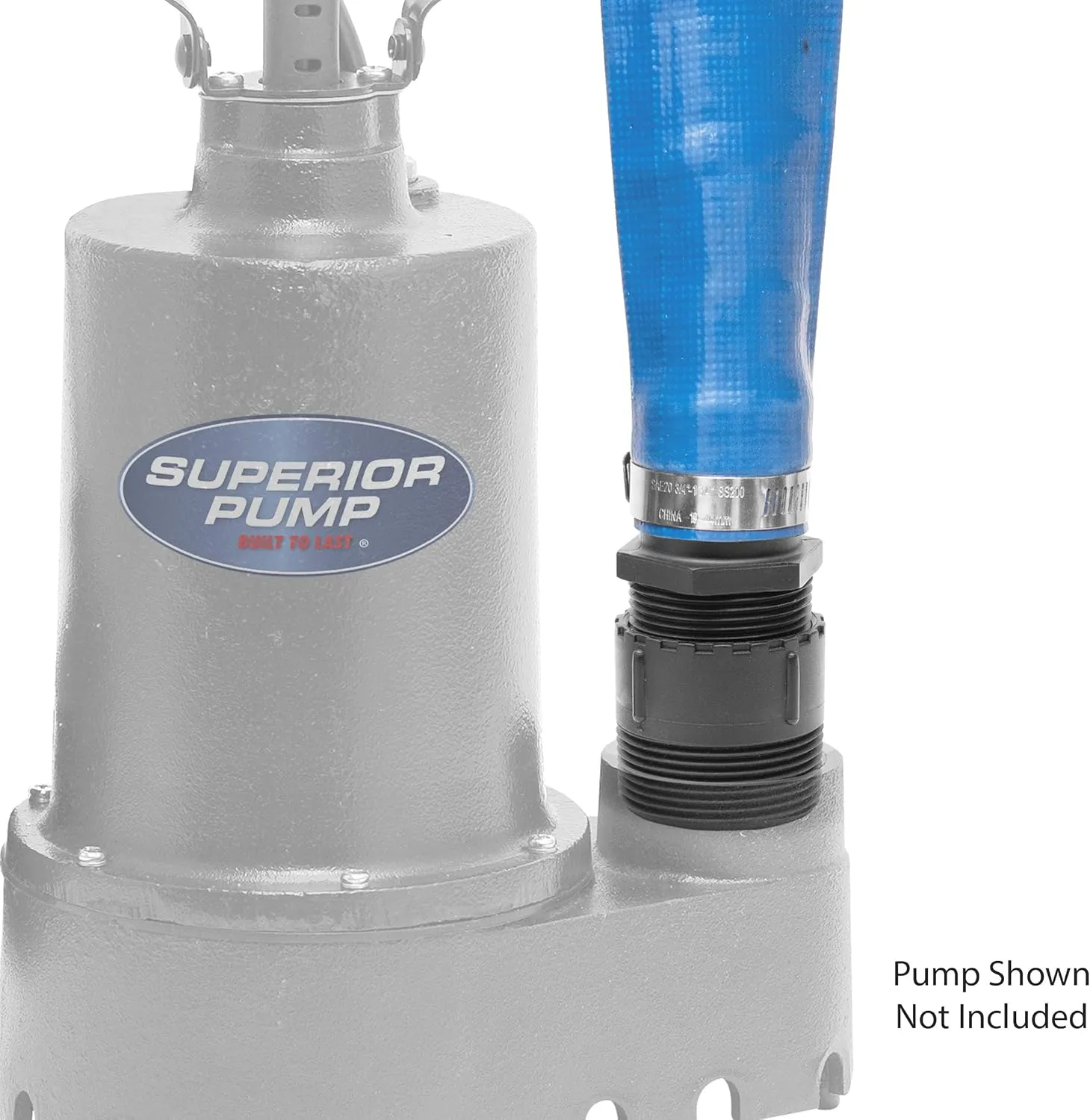 Superior Pump 99621 Lay-Flat Discharge Hose Kit, 1-1/2-Inch by 25-foot