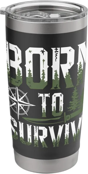 Survivalist Emergency Preparedness Outdoor Skills Stainless Steel Insulated Tumbler