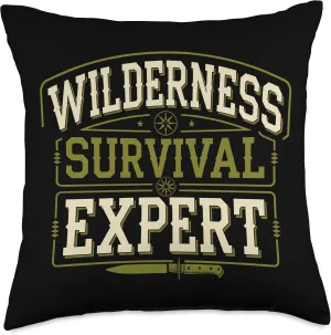 Survivalist Emergency Preparedness Outdoor Skills Throw Pillow