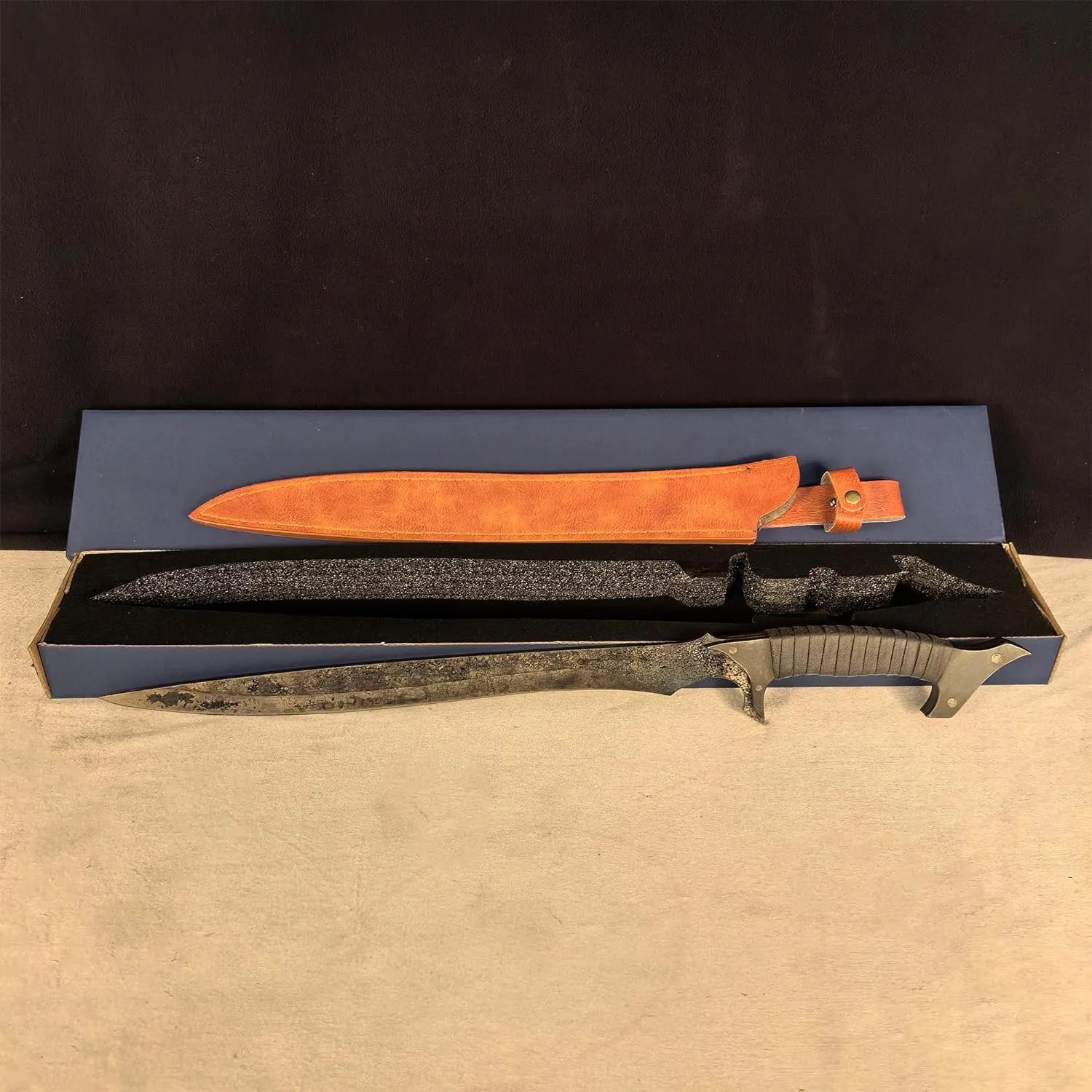 SV Handmade cast Manganese Steel Chopping Blade Sword, Full Tang, Outdoor, Hunting, Camping, Hiking, Survival, with Protective Cover, Multiple Styles to Choose from
