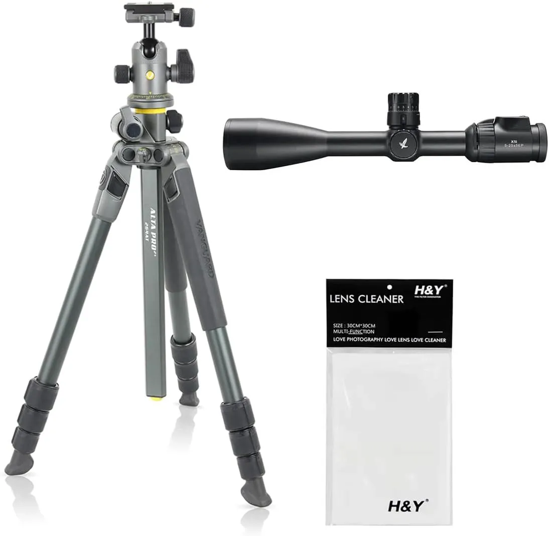 Swarovski Optik 5-25x56 X5i Series Riflescope, Bundle with ALTA PRO 2  264AB 4-Section Aluminum Tripod