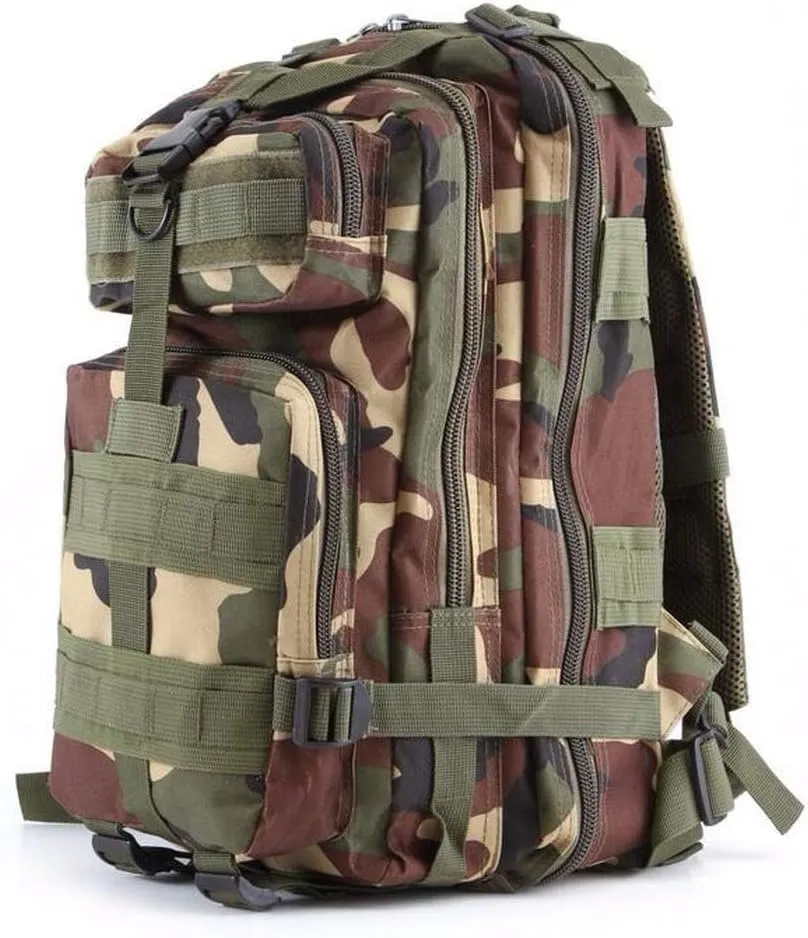 Tactical Backpack Military Army 3P Molle Backpack for Hiking Trekking Camouflage