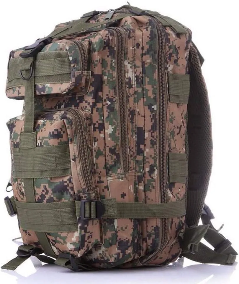 Tactical Backpack Military Army 3P Molle Backpack for Hiking Trekking Camouflage