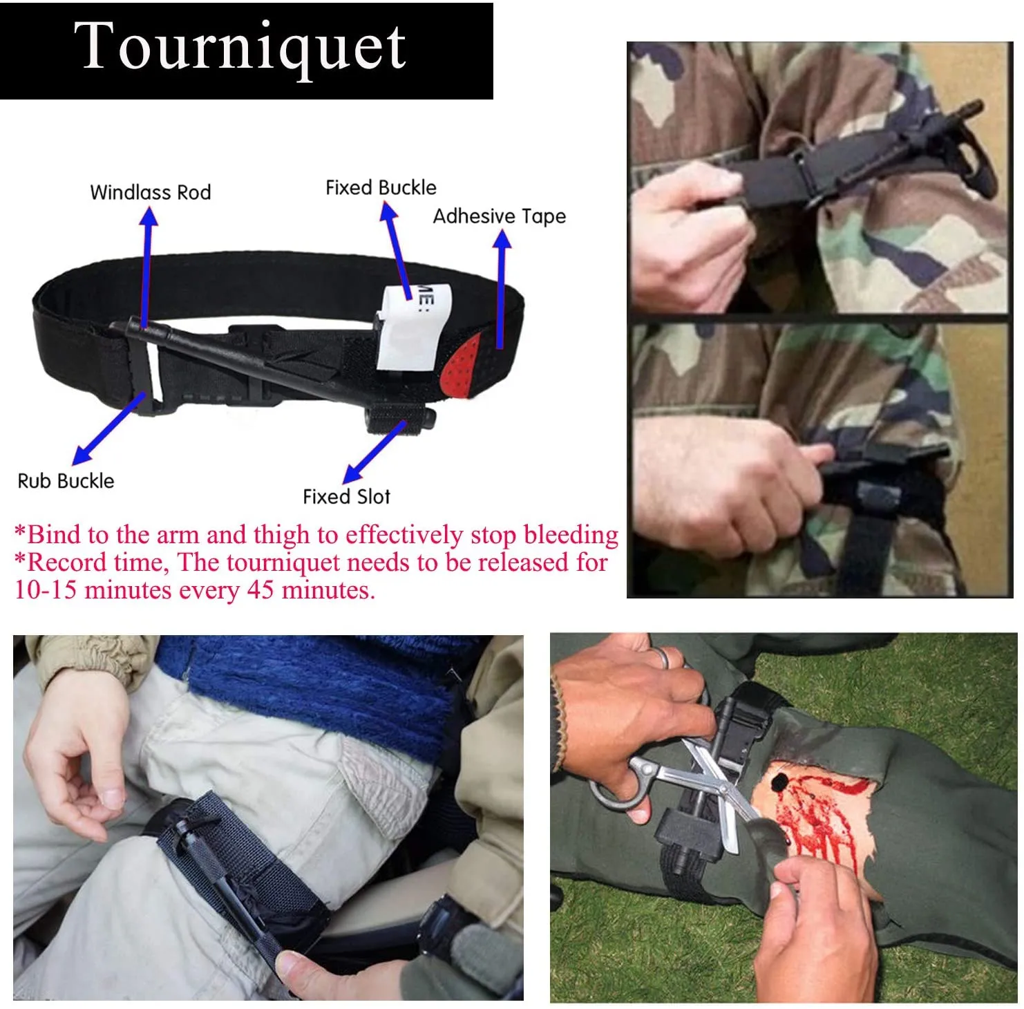 Tactical Emergency First Aid Kit-MOLLE Admin Pouch IFAK-Wound Dressing Blood Control EMT Survival Trauma Kit-Camp Travel Car Medic Kit