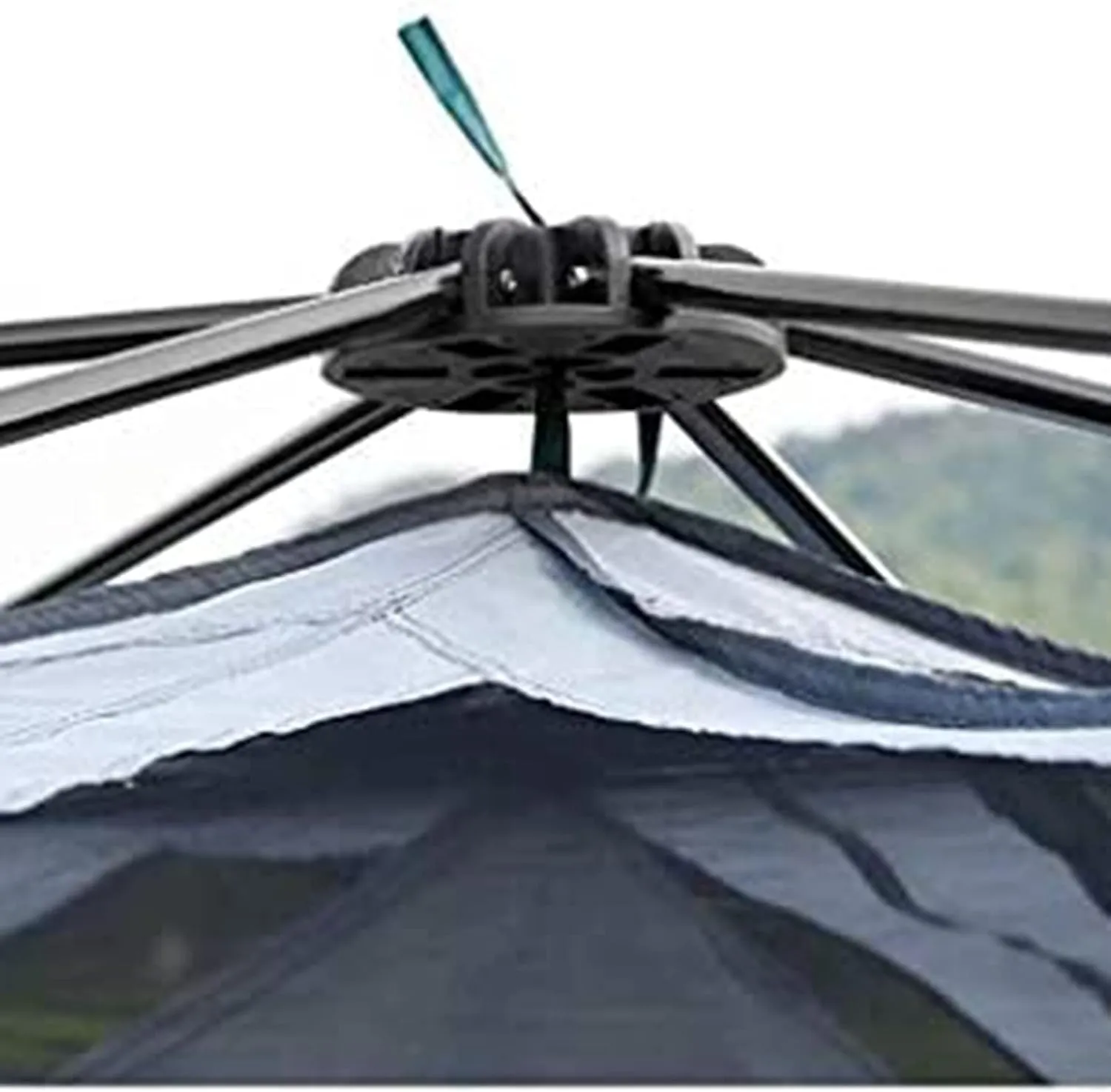 Tarpaulin Shade Cloth Rainproof Cloth Tent Fully Automatic Waterproof Camping 5-8 People Two Rooms Family Tent Backpack Tent Easy to Install and Package (Color : Orange, Size : Large)