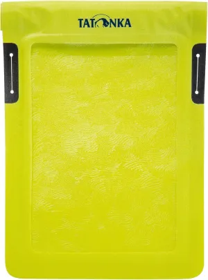 Tatonka WP Dry Bag (A6 / A4) - Waterproof Tablet/Mobile Phone Case with Viewing Window for Operating Touch Displays - Waterproof According to IPX7 Standard - A4 or A6 Format, Lime (A6), A6 (23,5 x 16
