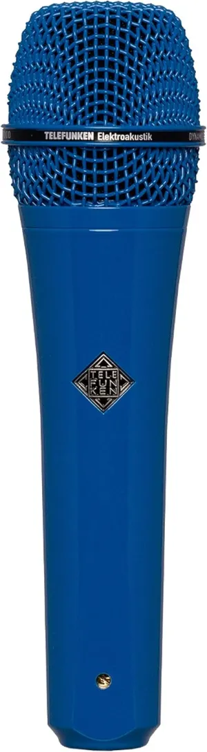 Telefunken M80 | Handheld Dynamic Cardioid Microphone Solid Color Finish Frequency Range 30Hz / 18kHz Impedance 200 ohms (Blue)