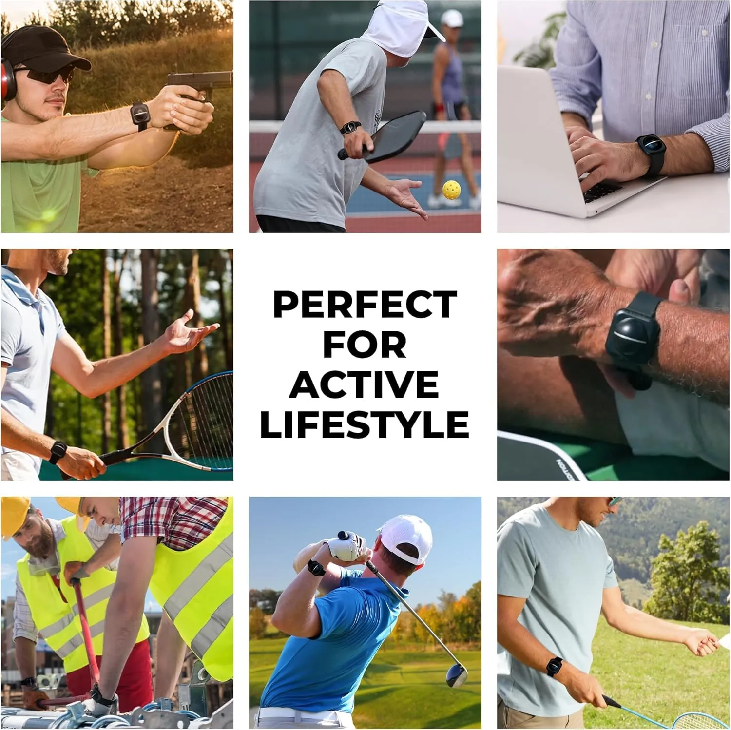 TENEX Ultra Tennis Elbow Brace, Wrist-worn Non-Compression Band, Supports Relief & Recovery from Tennis, Pickleball, Golf, Repetitive Motion Tendonitis, Absorbs Shocks That Cause Pain in Men & Women