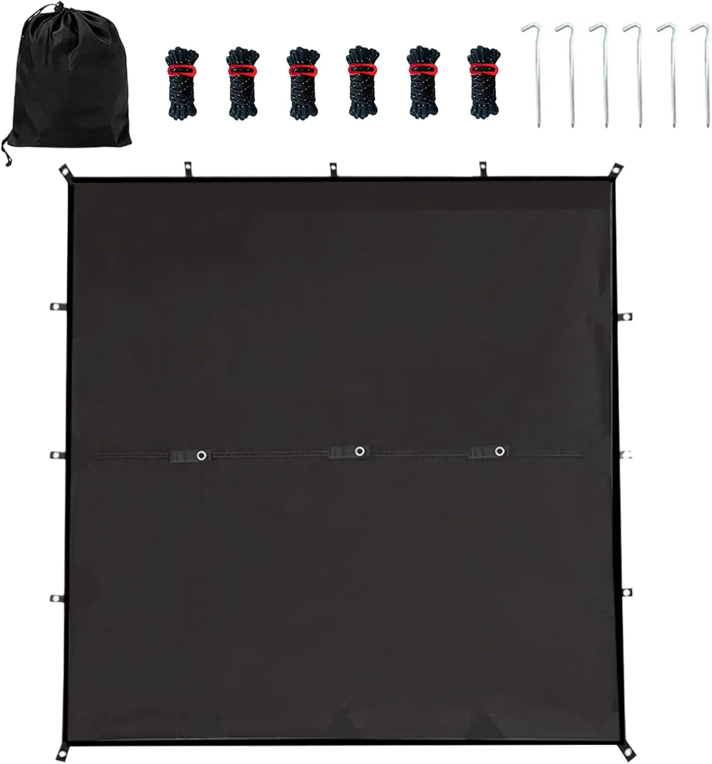 Tent Tarp - Camping Tent Tarp, Tent Sunshade Tarp, Lightweight Shelter Cover | All-Weather, Weatherproof Lightweight for Backpacking, Survival, Picnic, Climbing, Travel
