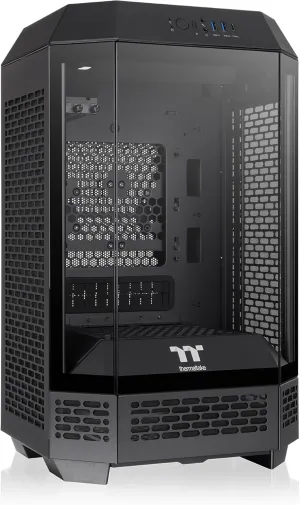 Thermaltake Tower 250 Black Mini-ITX Mini Tower; 2x120mm CT Fans Included; 360mm Radiator Support; 360mm GPU Clearance; Dual Chamber; CA-1Z9-00S1WN-00