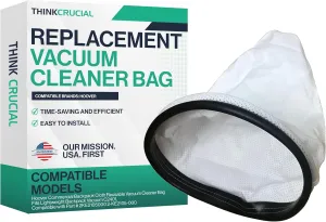 Think Crucial Replacement for Hoover Commercial Backpack Cloth Reusable Vacuum Cleaner Bag Fits Lightweight Backpack Vacuum C2401, Compatible with Part # 2KE2105000 2-KE2105-000