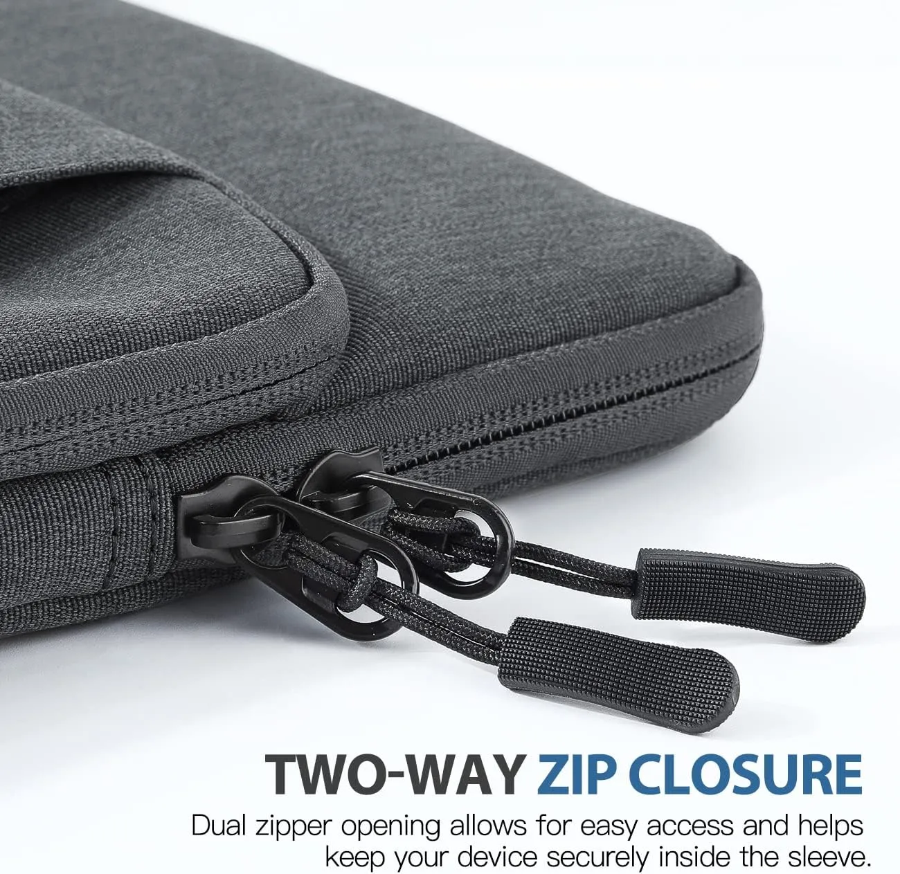 TiMOVO 8-9 Inch Tablet Sleeve Case for All-New iPad Mini 7 (A17 Pro, 2024), iPad Mini 6 (8.3-Inch, 2021), iPad Mini 5/4/3/2/1, Protective Pouch Bag with Multiple Pockets, Dark Gray