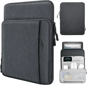 TiMOVO 8-9 Inch Tablet Sleeve Case for All-New iPad Mini 7 (A17 Pro, 2024), iPad Mini 6 (8.3-Inch, 2021), iPad Mini 5/4/3/2/1, Protective Pouch Bag with Multiple Pockets, Dark Gray
