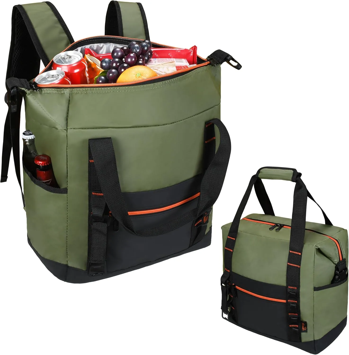 Tirrinia Cooler Backpack Bag Insulated, 36 Cans Soft Leakproof Camping Cooler for Hiking, Traveling, Picnic, Beach, BBQ