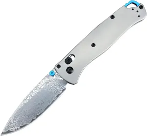 Titanium Folding Pocket Knife, Axis Lock Knife, 3.15-inch Damascus Steel Blade and Titanium Alloy Handle, with Pocket Clip,for Outdoor and Camping