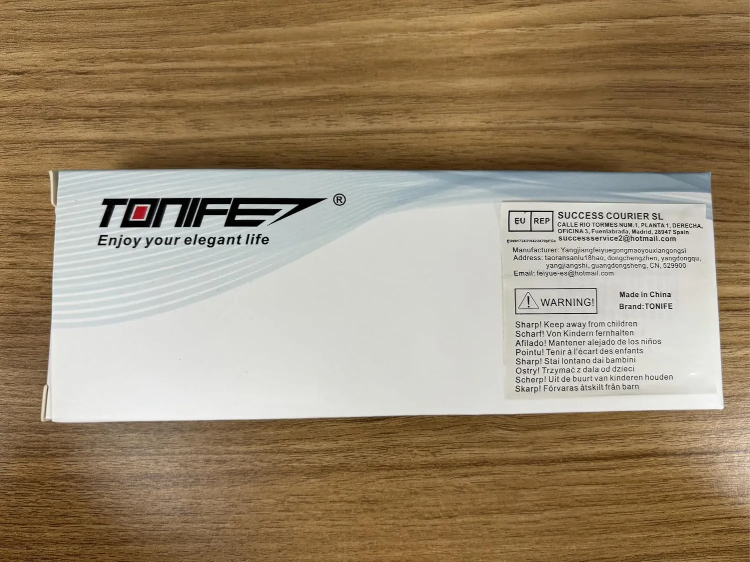 TONIFE Small Fixed Blade Knife Full Tang EDC Camping with Sheath Lanyard and Clip, Blade Length 2.17",2.5 oz.with Sheath (Warm Sand - Black Oxide then Stonewash)