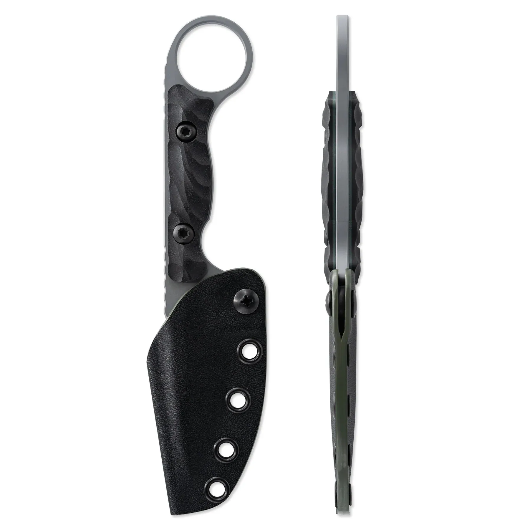 Toor Jank Shank S Phantom Grey 3.0" Fixed Blade Pocket Knife (850049642880)