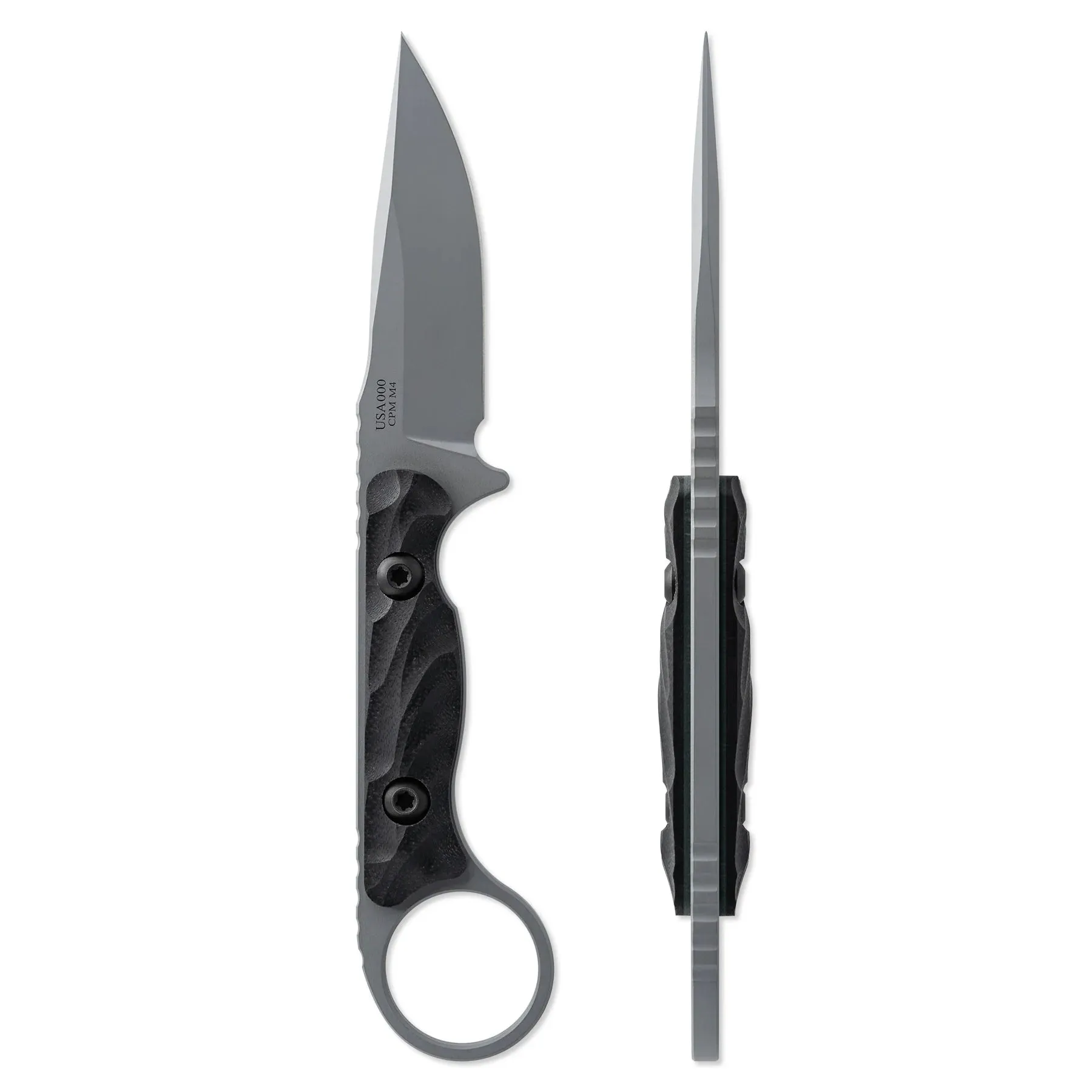 Toor Jank Shank S Phantom Grey 3.0" Fixed Blade Pocket Knife (850049642880)
