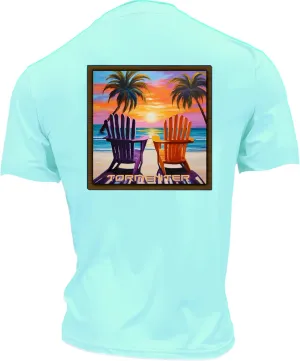Tormenter Men's Key Largo Long Sleeve Performance Shirt, Snag Proof, SPF-50 Ocean
