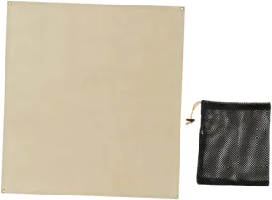 Toyvian Fireplace Mats Fireproof 1 Set of Fiberglass Fire Retardant Pad for Under Fire Pit Camping and Barbecue Protection