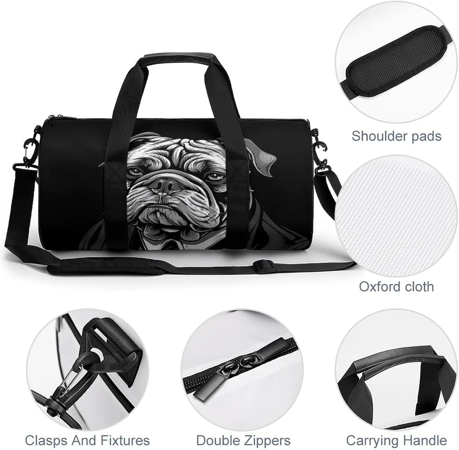 Travel Duffel Bag for Men And Women,Wearing A Suit Waterproof Sports Fitness Bag Portable Travel Duffel Bag
