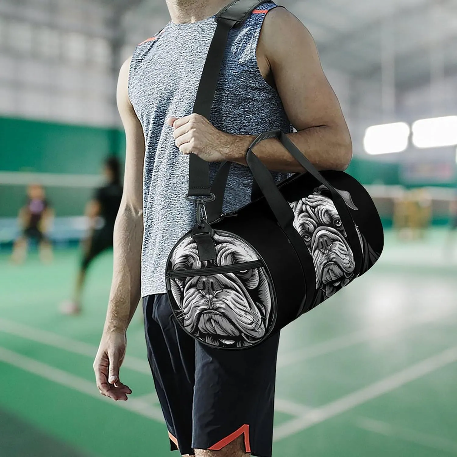Travel Duffel Bag for Men And Women,Wearing A Suit Waterproof Sports Fitness Bag Portable Travel Duffel Bag
