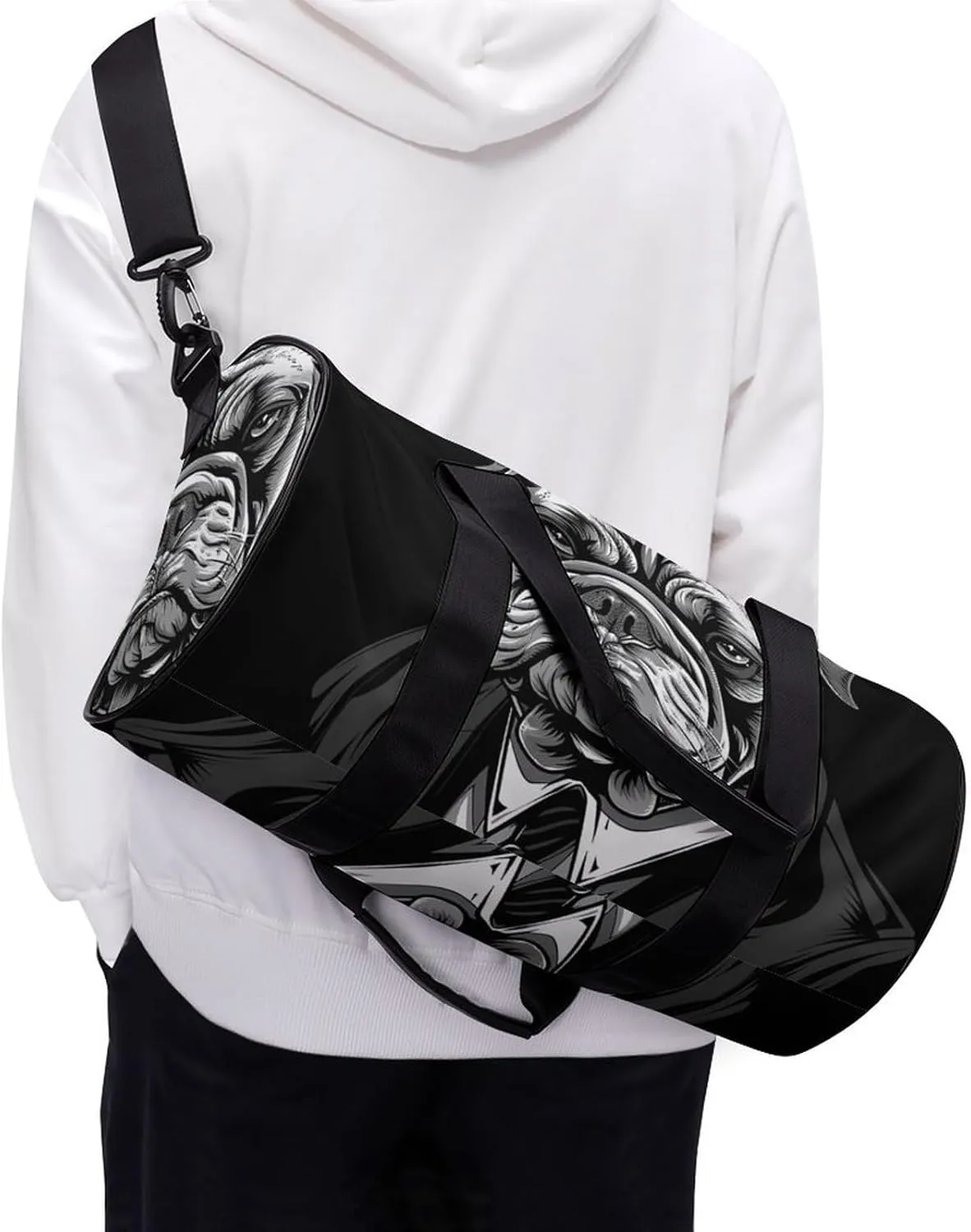 Travel Duffel Bag for Men And Women,Wearing A Suit Waterproof Sports Fitness Bag Portable Travel Duffel Bag