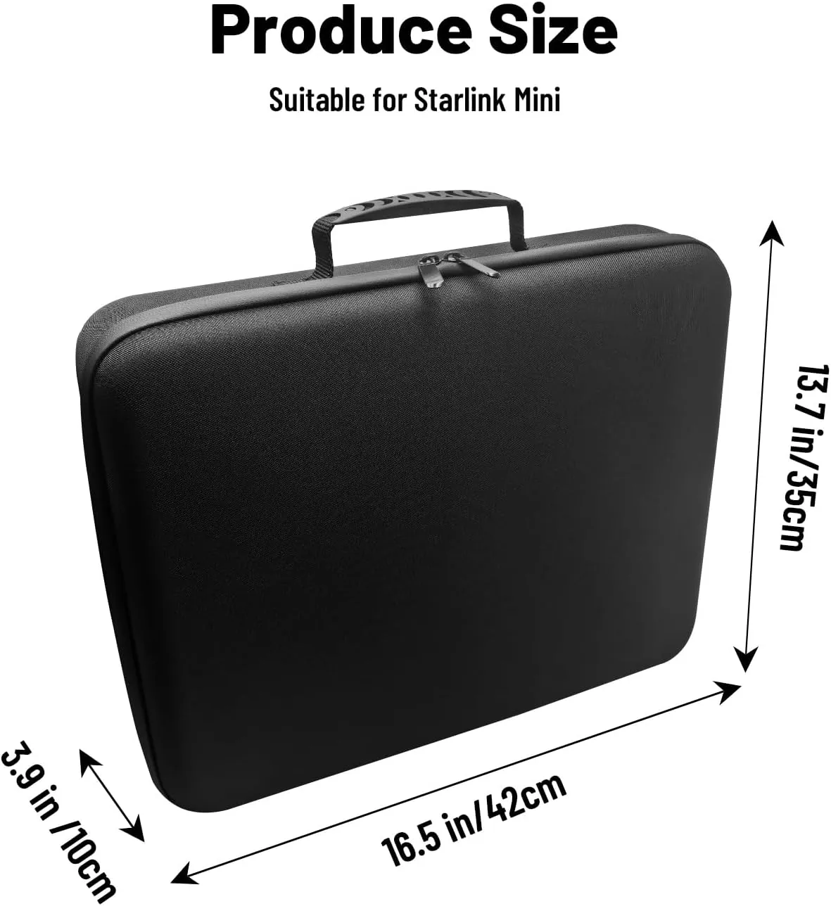 Traveling Carry Case for Starlink Mini, Storage Organizer Bag Fits with Starlink Mini Dish & Accessories - Lightweight & Durable Case Easy to Carry for Outdoor Camping and RV Trips