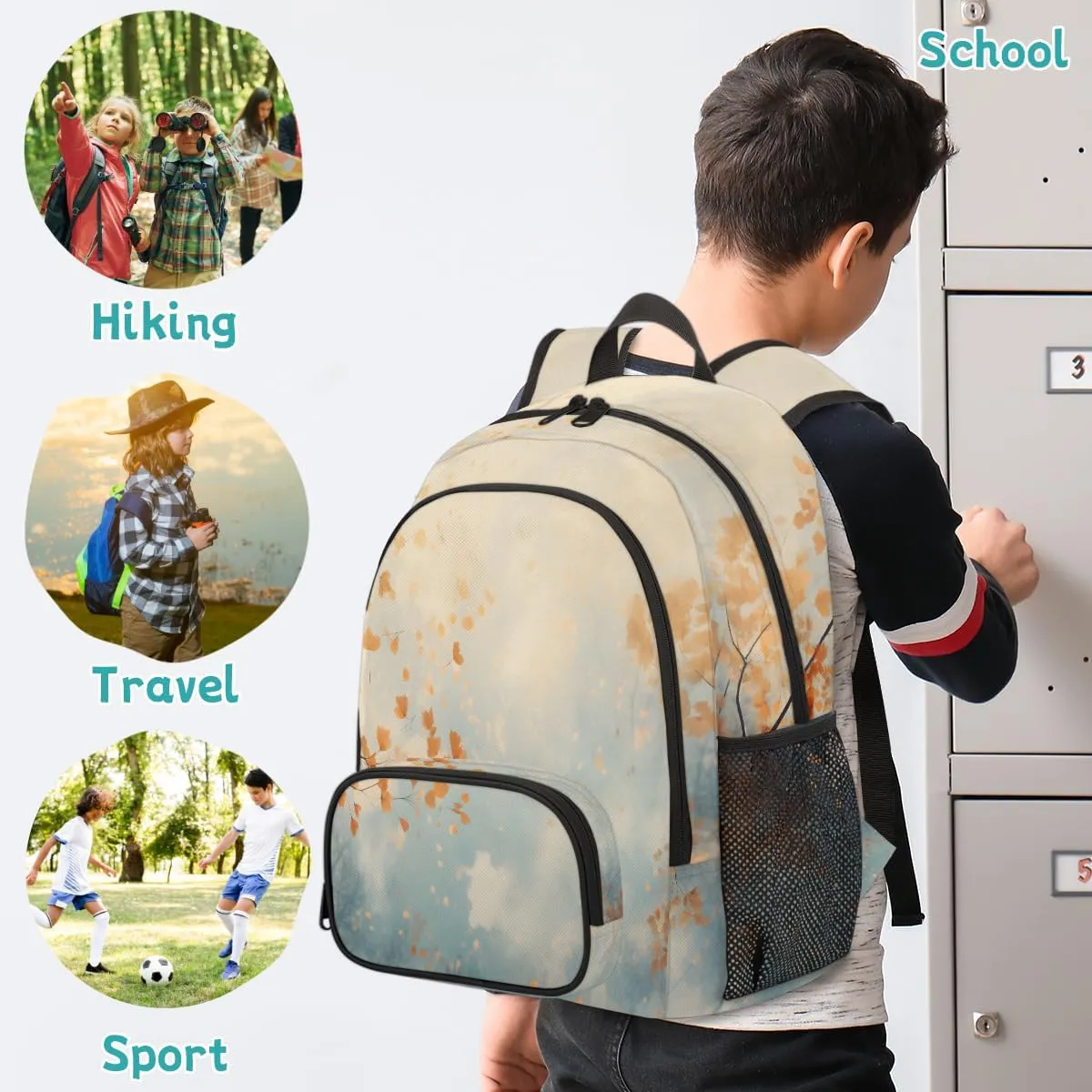 Tree Carry on Travel Backpack for Women Men Water resistant Lightweight Rucksack Backpack for Weekender Casual Work Hiking Tree