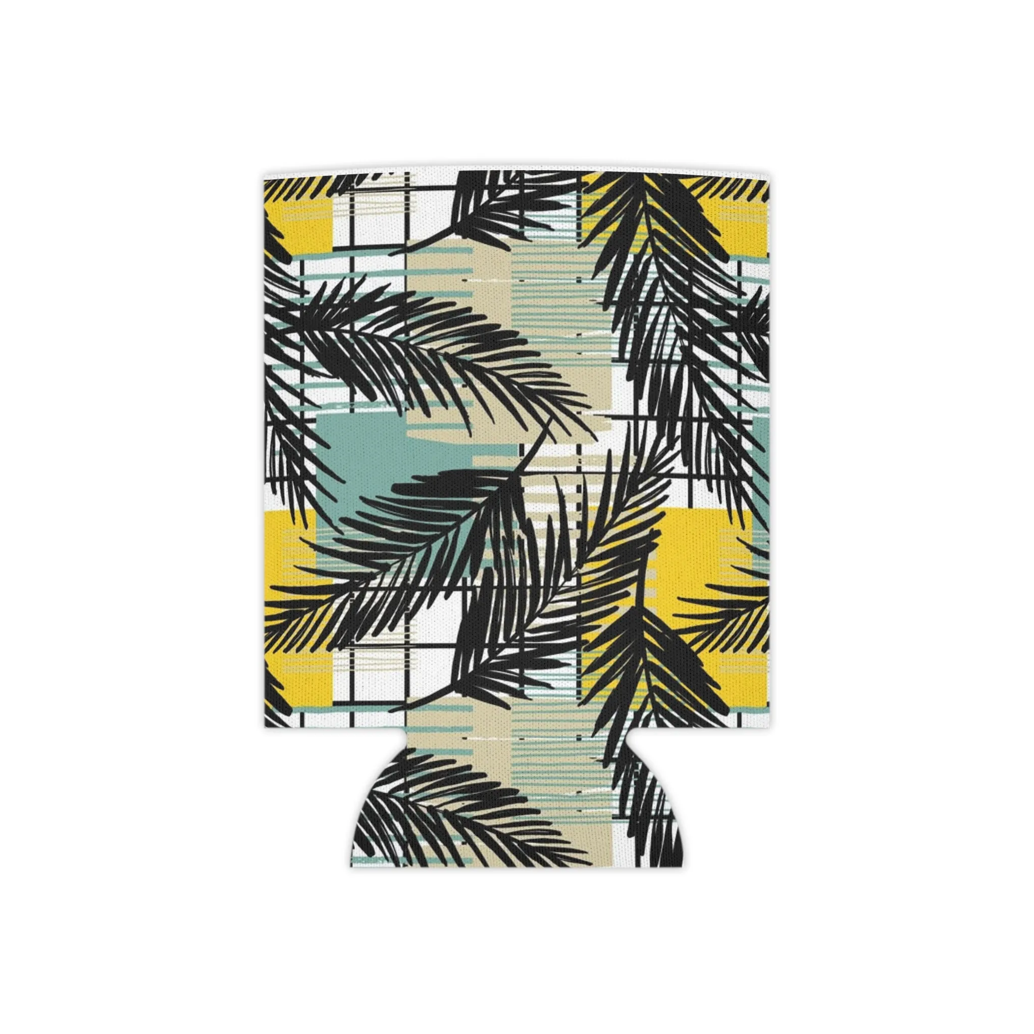 Tropical Palm Can Cooler - Summer Vibes Beverage Insulator