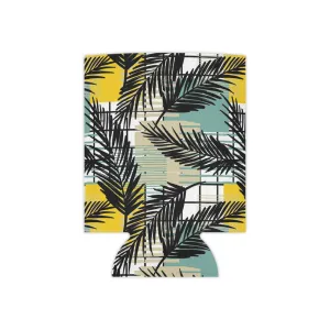 Tropical Palm Can Cooler - Summer Vibes Beverage Insulator