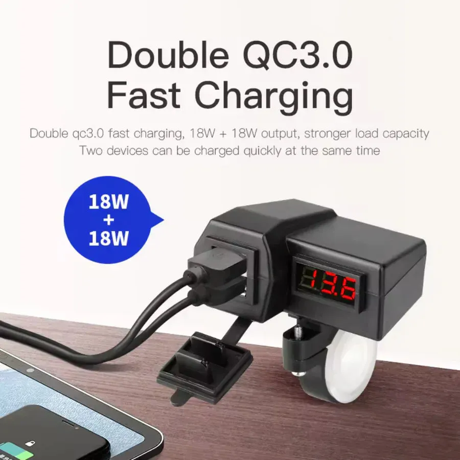 TurboTwin™ Waterproof Motorcycle Charger