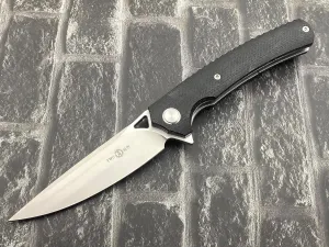 TwoSun Folding Knife D2 Plain Edge Micarta Handle Pocket Knife TS81-D2-Micarta