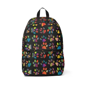 Unisex Fabric Backpack Paws