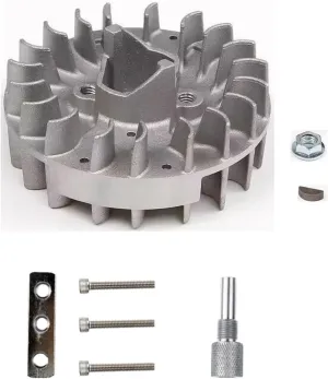 Universal 1/5 Scale RC Car Flywheel Kit with Lama Tool- Compatible with HPI Baja 5B, Losi 5IVE-T, Redcat, HSP, FG & Zenoah/Chongyang Engines