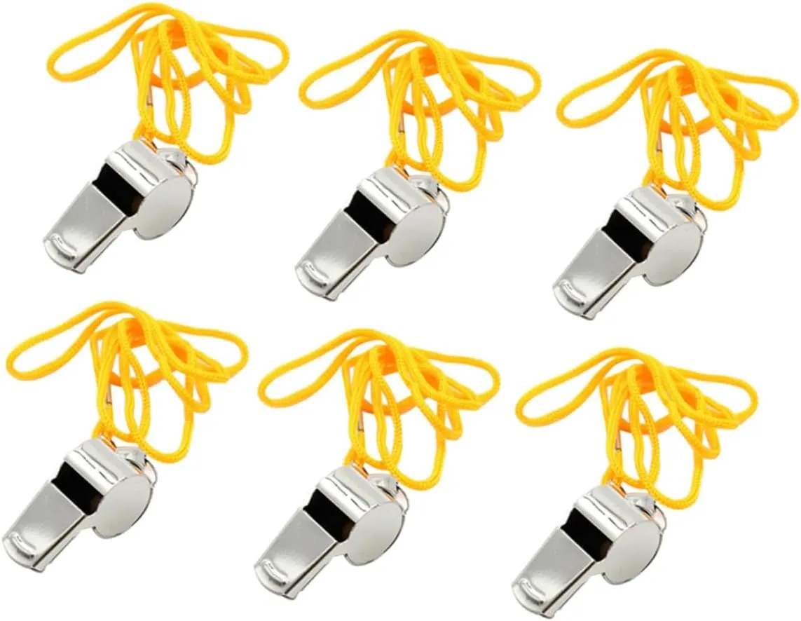 Uonlytech 12Pcs Survival Whistles Loud Emergency Whistles for Outdoor Activities for Camping Hiking and Training Lightweight with Keychain for