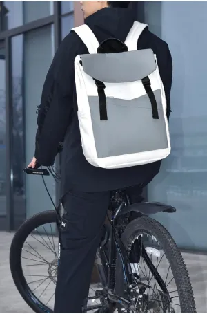 Urban Chic Backpack for college Students: Spacious, Lightweight & Trendy - Perfect for Campus and Travel(White)