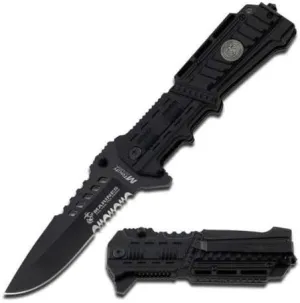U.S.M.C. MARINE CORPS "BLOOD AND HONOR" TACTICAL FOLDING KNIFE