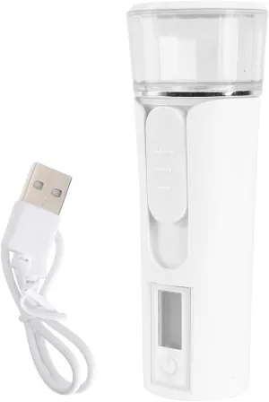 Vaguelly 1pc USB Rechargeable Facial Sprayer Handheld Beauty Mister for Hydration Portable Nano Mist Device for Home Travel Office Skincare Lightweight Moisturizing