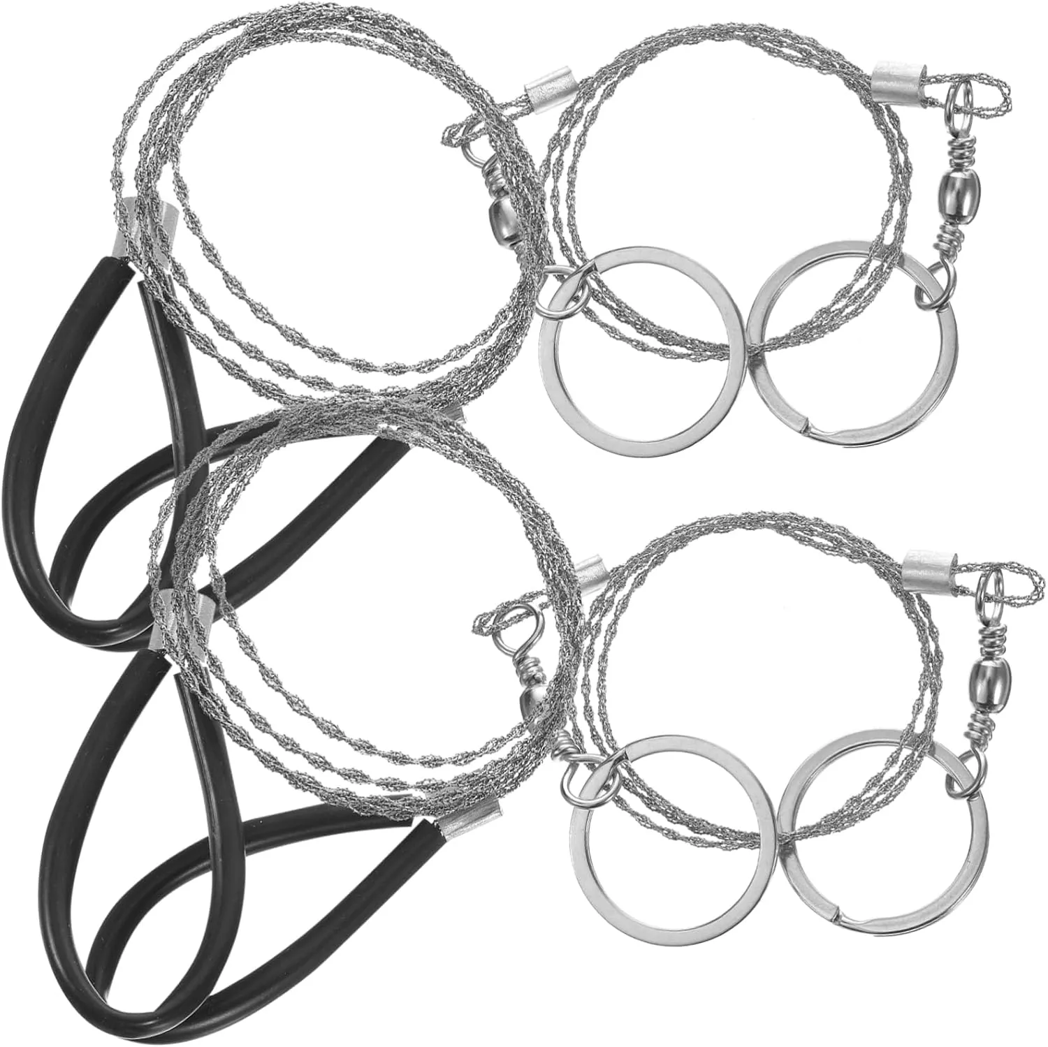 VANZACK 5sets Emergency Wire Saws Manual Saws Metal Chainsaw Professional Wire Compact 4pcs*5