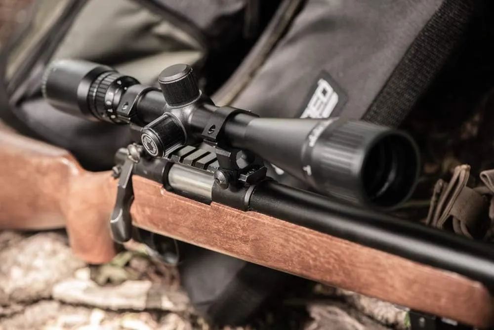 Varmint Crosshair Reticle Precision Riflescope with Adjustable Objective & Fully-Multi Coated Optics for Accurate Long-Range Shooting Hunting