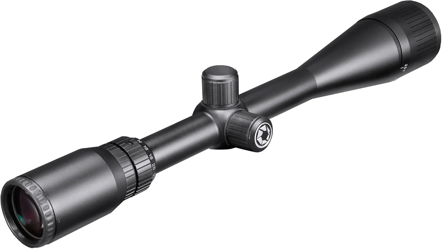 Varmint Crosshair Reticle Precision Riflescope with Adjustable Objective & Fully-Multi Coated Optics for Accurate Long-Range Shooting Hunting