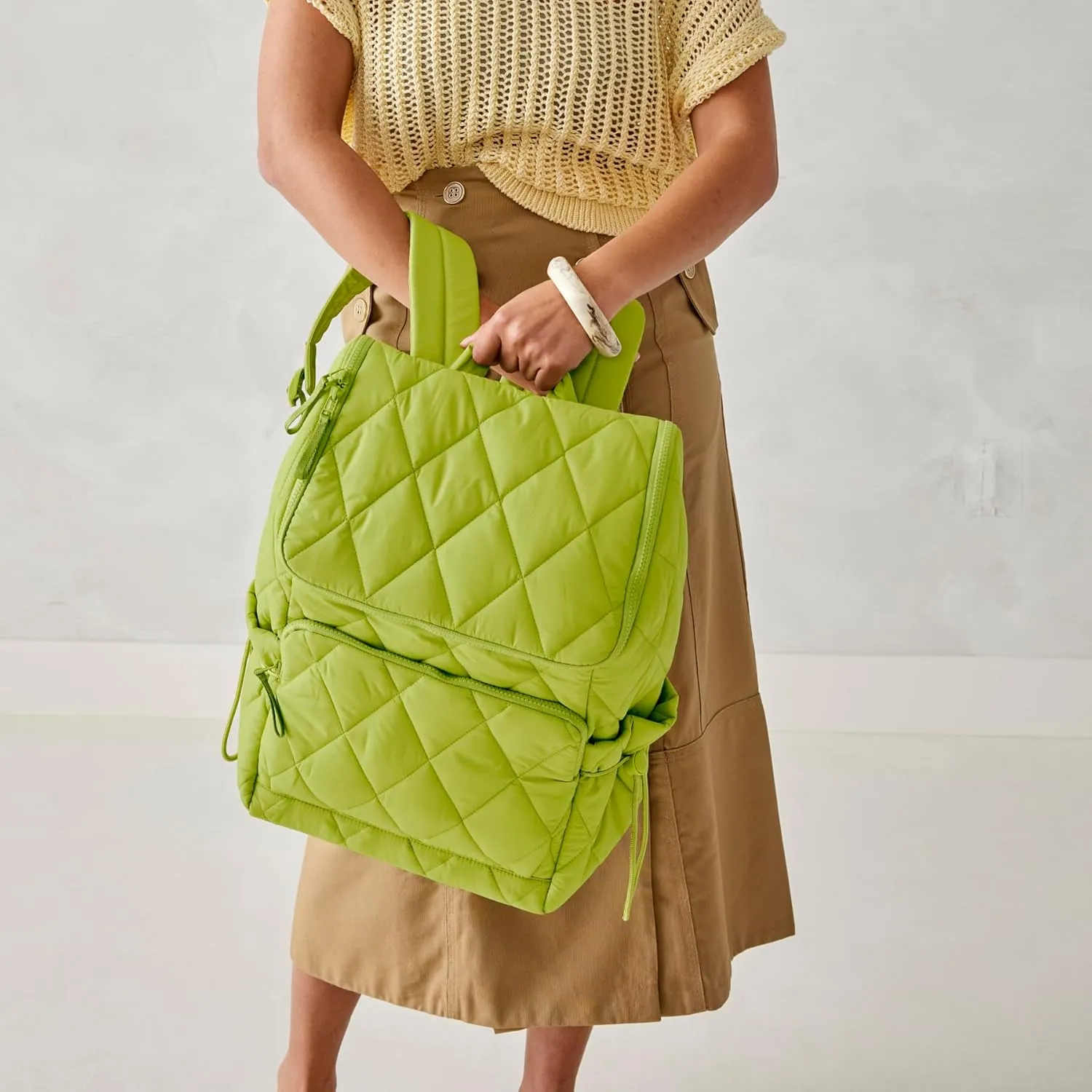 Vera Bradley Featherweight Cooler Backpack, Spinach Green