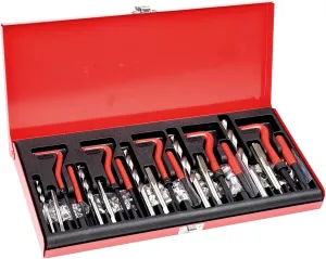 VEVOR Thread Repair Kit - 166Piece Metric HSS Drill Helicoil Repair Kit - M5 M6 M8 M10 M12 Portable Rethreading Tool Kit - Thread Inserts Taps Breakoff Installation Tools